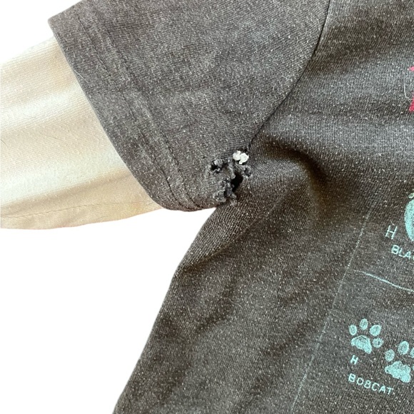 Cherokee wildlife tracks 18M shirt - with holes - Picture 5 of 9